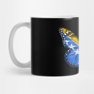 Bosnian or Herzegovinian Flag  Butterfly - Gift for Bosnian or Herzegovinian From Bosnia And Herzegovina Mug